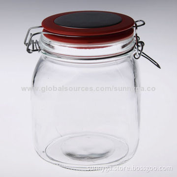 Glass Food Container, 94mm Top, 92mm Bottom Diameters